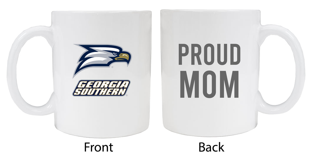 Georgia Southern Eagles Proud Mom Ceramic Coffee Mug - White