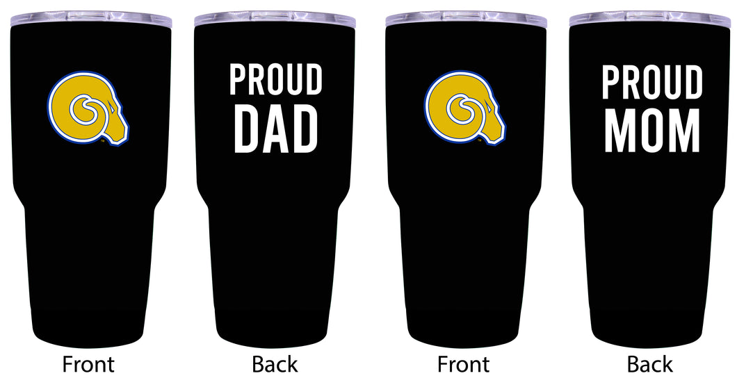 Albany State University Proud Parent 24 oz Insulated Tumblers Set - Black, Mom & Dad Edition