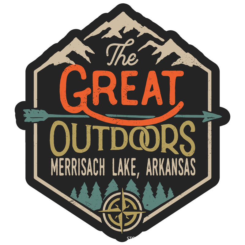 Merrisach Lake Arkansas Souvenir Decorative Stickers (Choose theme and size)