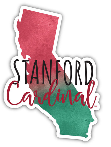 Stanford University 2-Inch on one of its sides Watercolor Design NCAA Durable School Spirit Vinyl Decal Sticker