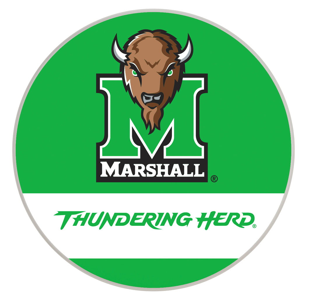 Marshall Thundering Herd Officially Licensed Paper Coasters (4-Pack) - Vibrant, Furniture-Safe Design