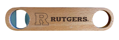 Rutgers Scarlet Knights NCAA Elegant Laser-Etched Wooden Bottle Opener - Collegiate Bar Accessory