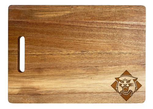 Davidson College Classic Acacia Wood Cutting Board - Small Corner Logo