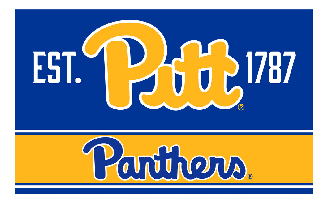 Pittsburgh Panthers Wood Sign with Frame