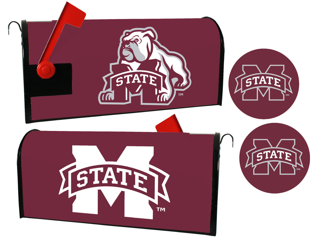 Mississippi State Bulldogs NCAA Officially Licensed Mailbox Cover & Sticker Set