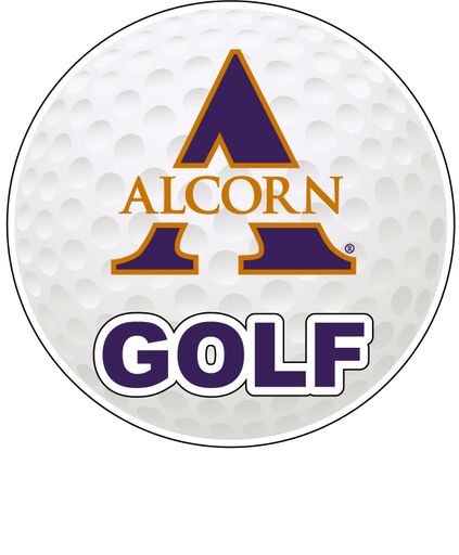 Alcorn State Braves 4-Inch Round Golf NCAA Fairway Fervor Vinyl Decal Sticker