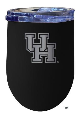 University of Houston NCAA Laser-Etched Wine Tumbler - 12oz  Stainless Steel Insulated Cup