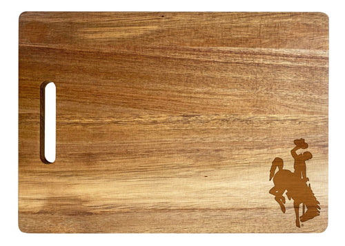 University of Wyoming Classic Acacia Wood Cutting Board - Small Corner Logo