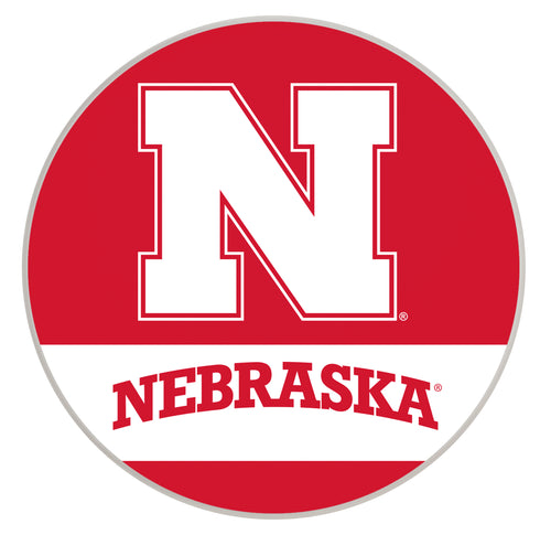 Nebraska Cornhuskers Officially Licensed Paper Coasters (4-Pack) - Vibrant, Furniture-Safe Design