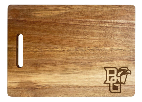 Bowling Green Falcons Classic Acacia Wood Cutting Board - Small Corner Logo