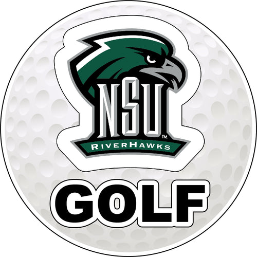 Northeastern State University Riverhawks 4-Inch Round Golf NCAA Fairway Fervor Vinyl Decal Sticker