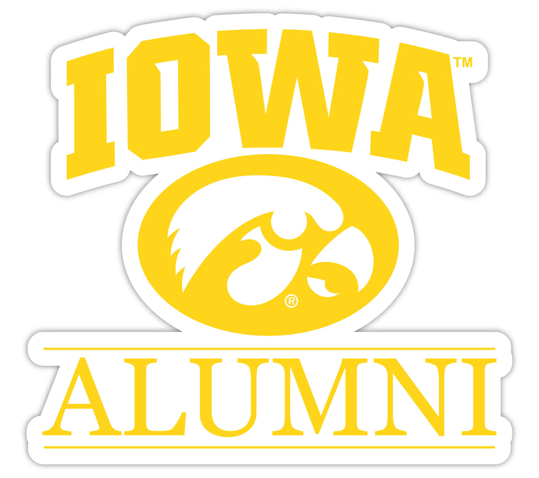 Iowa Hawkeyes 4-Inch Alumni NCAA Vinyl Sticker - Durable School Spirit Decal