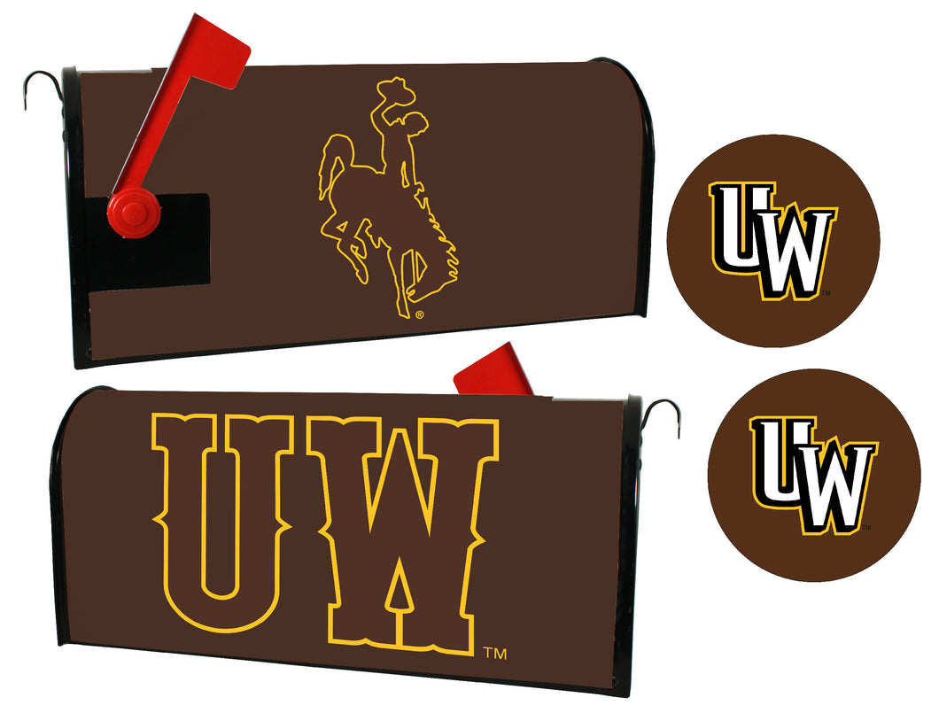 University of Wyoming NCAA Officially Licensed Mailbox Cover & Sticker Set