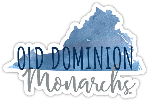 Old Dominion Monarchs 2-Inch on one of its sides Watercolor Design NCAA Durable School Spirit Vinyl Decal Sticker