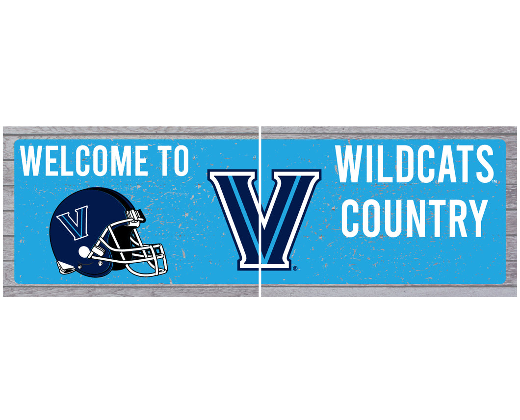 Villanova Wildcats Wood Sign with Frame