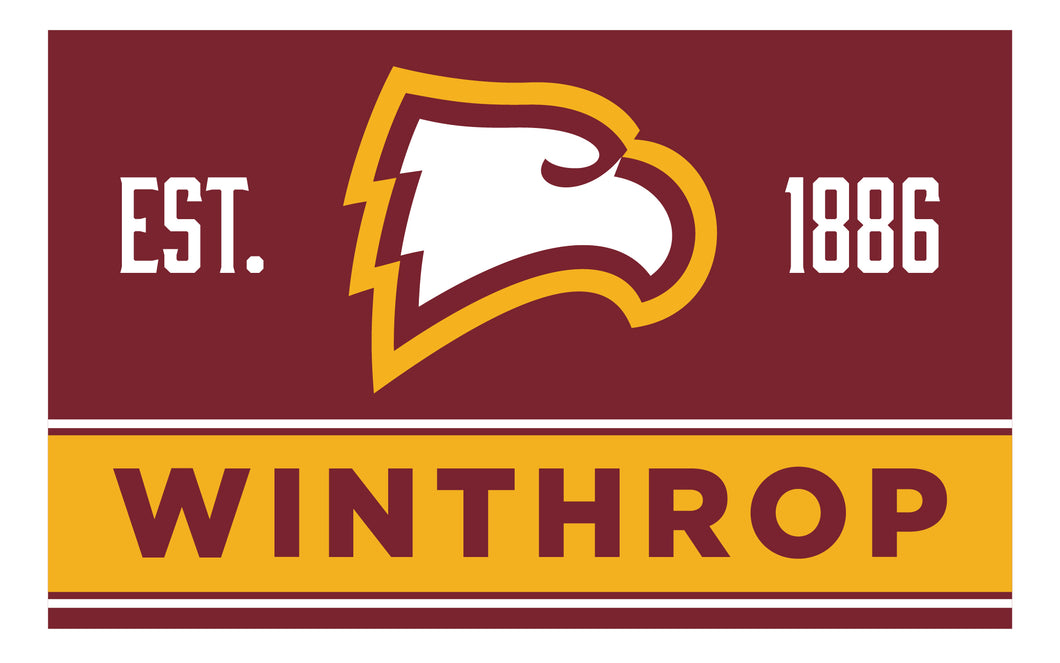 Winthrop University Wood Sign with Frame