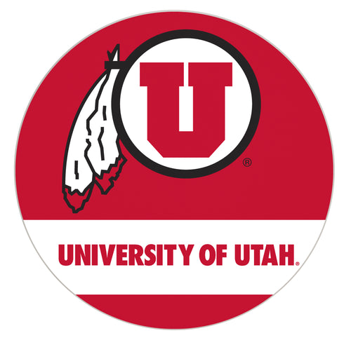 Utah Utes Officially Licensed Paper Coasters (4-Pack) - Vibrant, Furniture-Safe Design