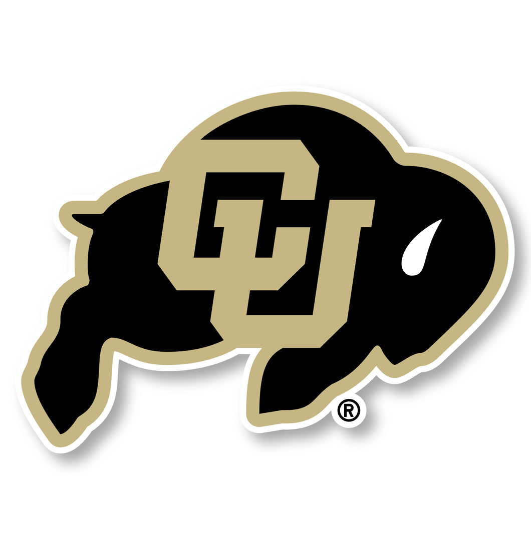 Colorado Buffaloes 2-Inch Mascot Logo NCAA Vinyl Decal Sticker for Fans, Students, and Alumni