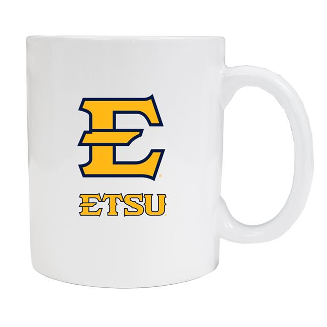 East Tennessee State University White Ceramic NCAA Fan Mug 2-Pack (White)