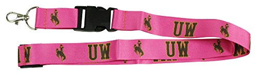 Ultimate Sports Fan Lanyard -  University of Wyoming Spirit, Durable Polyester, Quick-Release Buckle & Heavy-Duty Clasp