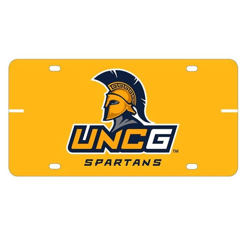 NCAA North Carolina Greensboro Spartans Metal License Plate - Lightweight, Sturdy & Versatile