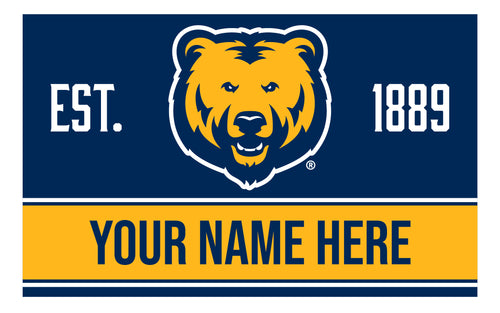 Personalized Customizable Northern Colorado Bears Wood Sign with Frame Custom Name