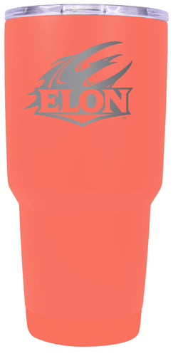 Elon University Premium Laser Engraved Tumbler - 24oz Stainless Steel Insulated Mug Choose Your Color.