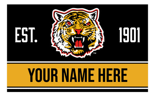 Personalized Customizable Grambling State Tigers Wood Sign with Frame Custom Name