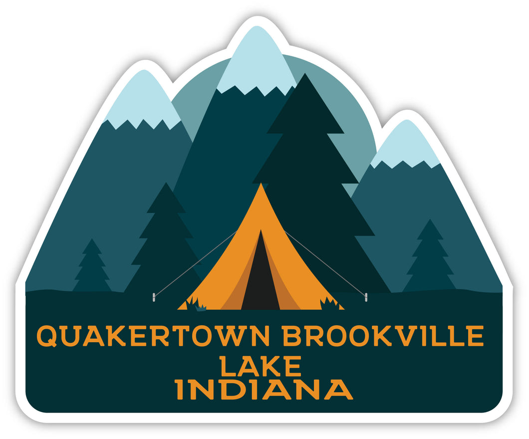 Quakertown Brookville Lake Indiana Souvenir Decorative Stickers (Choose theme and size)