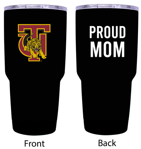 Tuskegee University Proud Mom 24 oz Insulated Stainless Steel Tumbler - Black