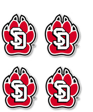 Load image into Gallery viewer, South Dakota Coyotes 4-Inch Mascot Logo NCAA Vinyl Decal Sticker for Fans, Students, and Alumni
