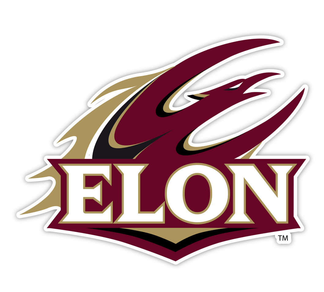 Elon University 2-Inch Mascot Logo NCAA Vinyl Decal Sticker for Fans, Students, and Alumni