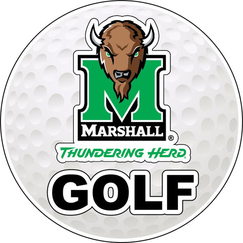 Marshall Thundering Herd 4-Inch Round Golf NCAA Fairway Fervor Vinyl Decal Sticker