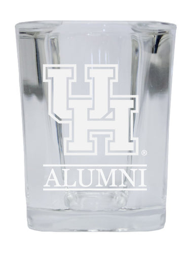 NCAA University of Houston Alumni 2oz Laser Etched Square Shot Glass 