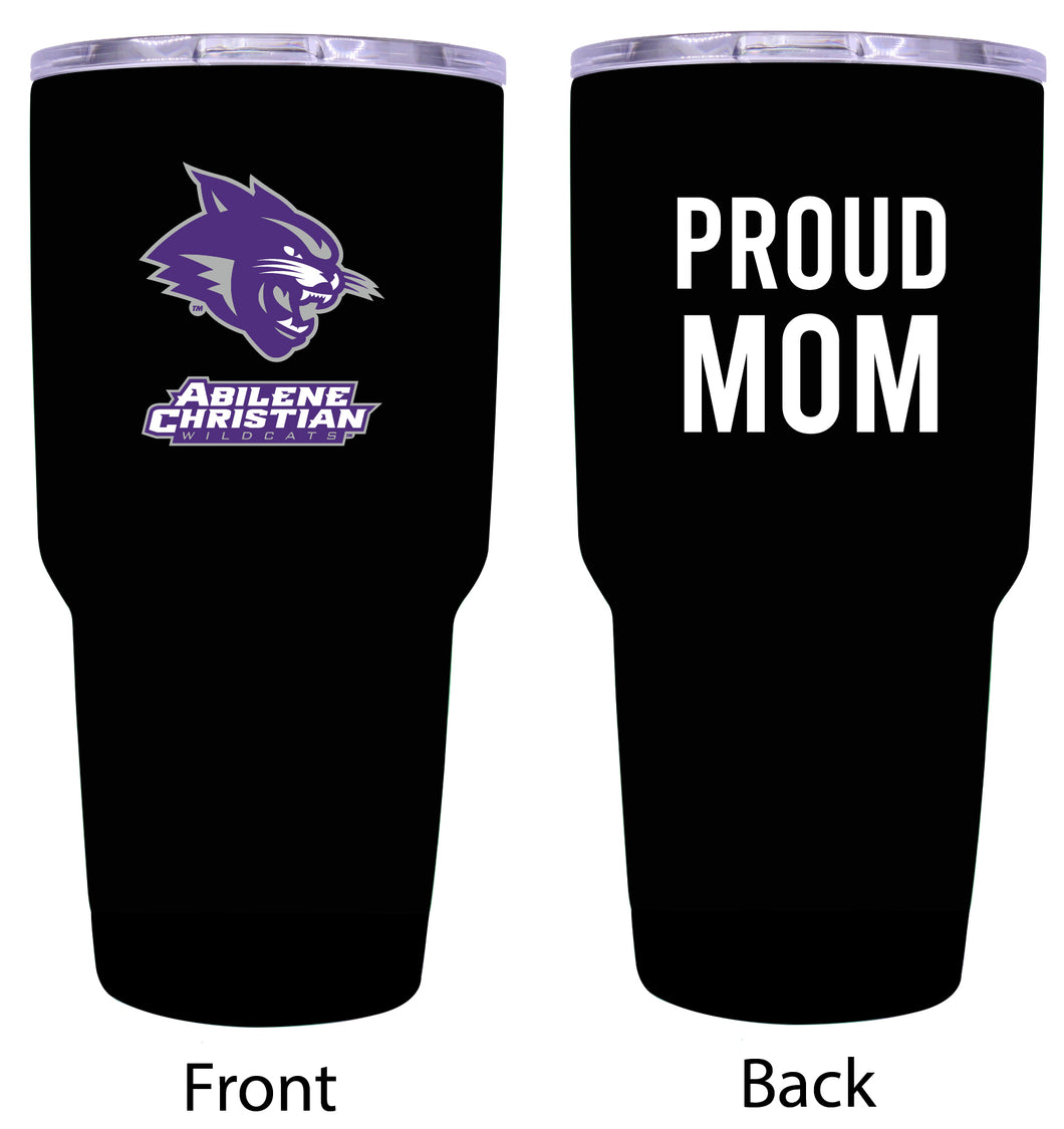 Abilene Christian University Proud Mom 24 oz Insulated Stainless Steel Tumbler - Black