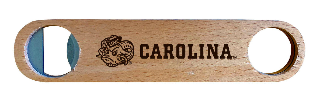 UNC Tar Heels NCAA Elegant Laser-Etched Wooden Bottle Opener - Collegiate Bar Accessory