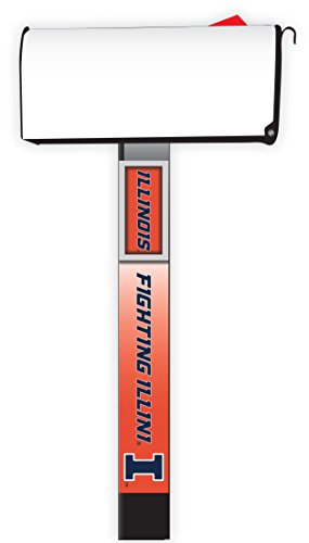 Illinois Fighting Illini Mailbox Post Covers (2-Pack) | Show Your Team Spirit