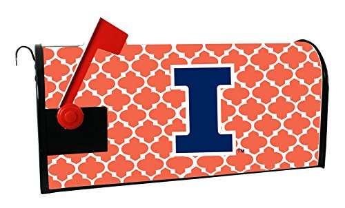 Illinois Fighting Illini NCAA Officially Licensed Mailbox Cover Moroccan Design