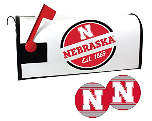 Nebraska Cornhuskers NCAA Officially Licensed Mailbox Cover & Sticker Set