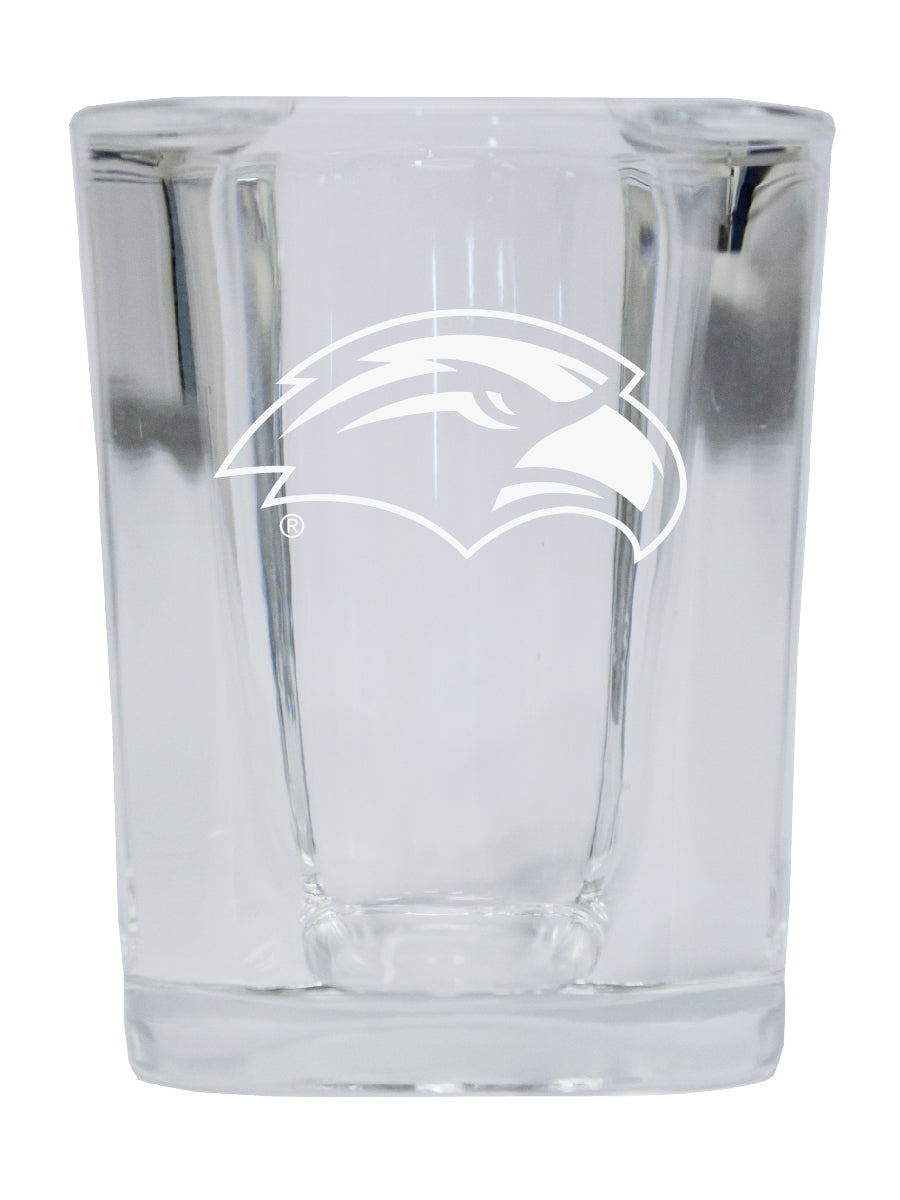 Southern Mississippi Golden Eagles NCAA Collector's Edition 2oz Square Shot Glass - Laser Etched Logo 