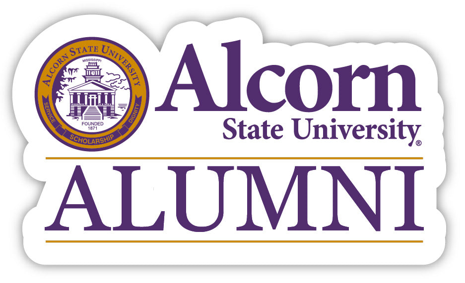 Alcorn State Braves 4-Inch Alumni NCAA Vinyl Sticker - Durable School Spirit Decal