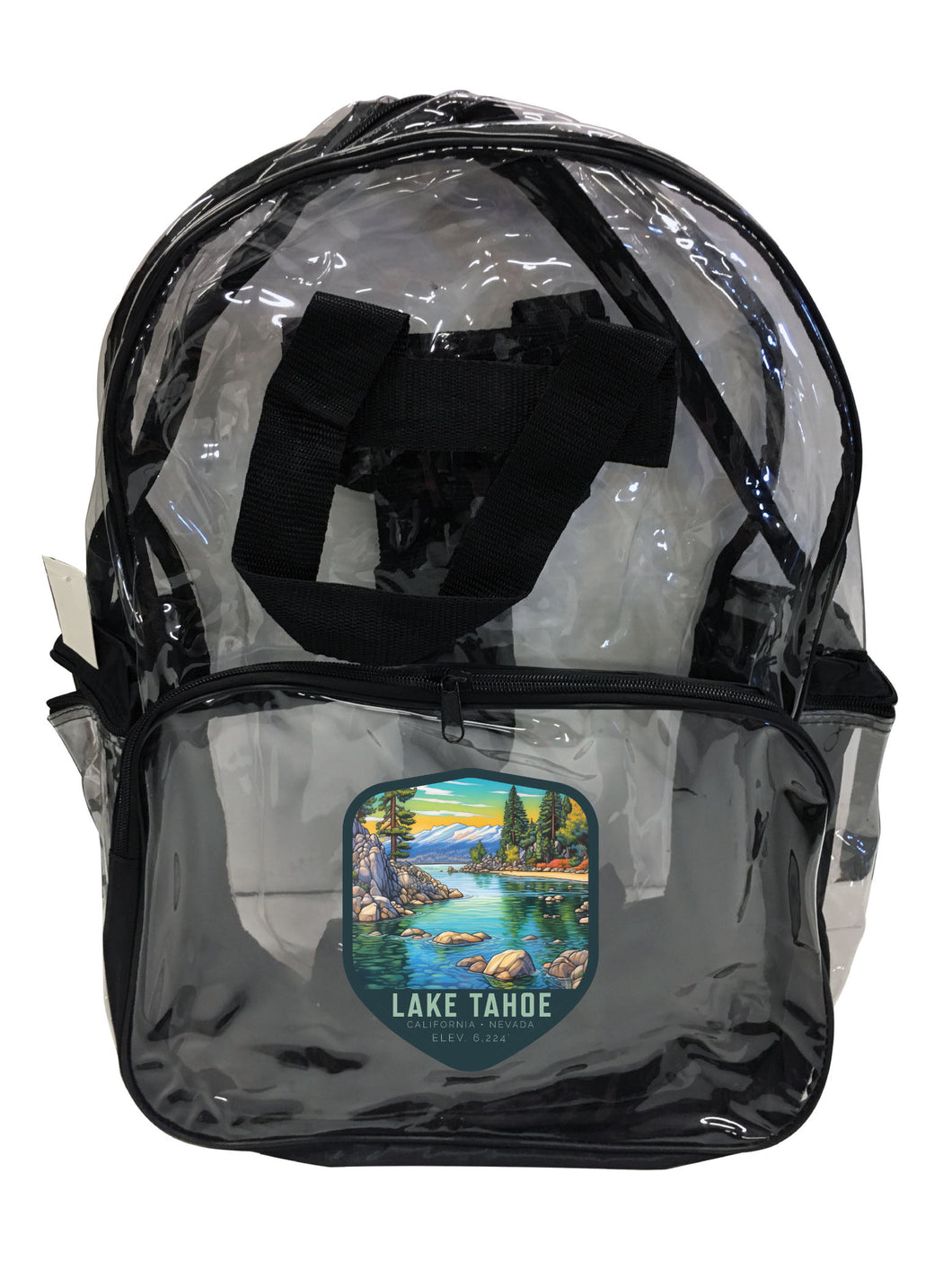 Lake Tahoe California Design B Souvenir Clear View Backpack