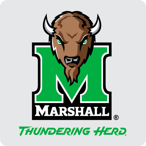 Marshall Thundering Herd Officially Licensed Coasters - Choose Marble or Acrylic Material for Ultimate Team Pride