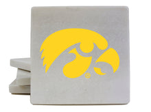 Load image into Gallery viewer, Iowa Hawkeyes Officially Licensed Coasters - Choose Marble or Acrylic Material for Ultimate Team Pride
