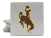 Load image into Gallery viewer, University of Wyoming Officially Licensed Coasters - Choose Marble or Acrylic Material for Ultimate Team Pride
