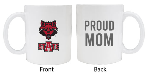 Arkansas State Proud Mom White Ceramic Coffee Mug - White (2 Pack)