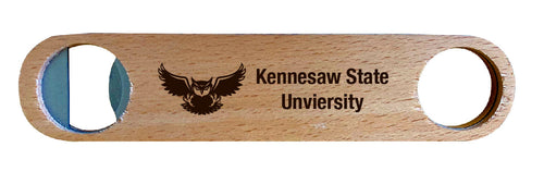 Kennesaw State University NCAA Elegant Laser-Etched Wooden Bottle Opener - Collegiate Bar Accessory