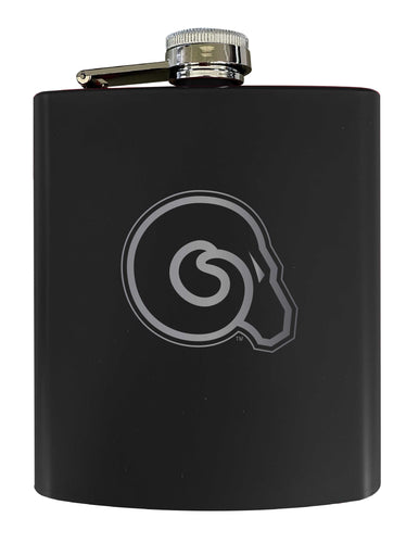 Albany State University Stainless Steel Etched Flask 7 oz - Officially Licensed, Choose Your Color, Matte Finish