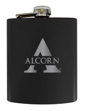 Load image into Gallery viewer, Alcorn State Braves Stainless Steel Etched Flask 7 oz - Officially Licensed, Choose Your Color, Matte Finish
