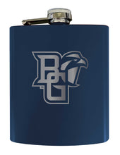 Load image into Gallery viewer, Bowling Green Falcons Stainless Steel Etched Flask 7 oz - Officially Licensed, Choose Your Color, Matte Finish
